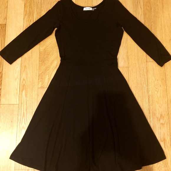 Calvin Klein Dresses & Skirts - 🖤CALVIN KLEIN PETITE BLACK PLEATED DRESS